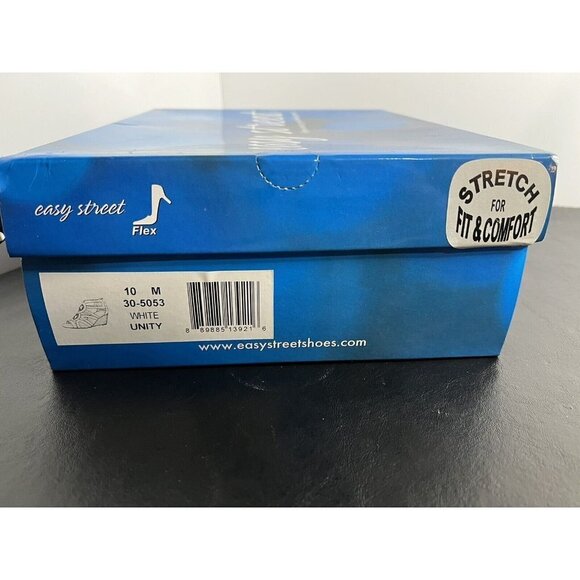 Easy Street Womens Unity Open Toe Casual Platform Sandals White Size 10M - Picture 15 of 16